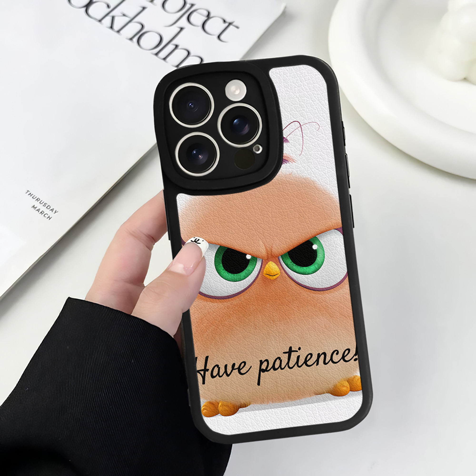 （画像用） Angry Birds アングリーバード 【iPhone 16シリーズ対応】シリコンスマホケース（レザー調） 材質：シリコン
